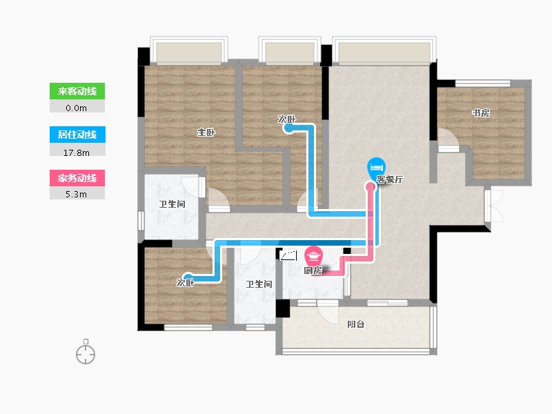 四川省-成都市-天府天玺-111.81-户型库-动静线