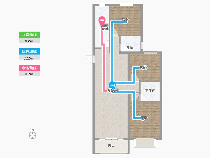 山西省-太原市-汾河明珠-102.00-户型库-动静线