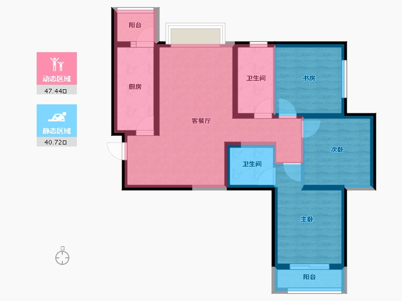 山西省-太原市-华峪南区-77.33-户型库-动静分区