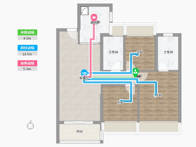 湖北省-武汉市-金茂华发国际社区-97.00-户型库-动静线