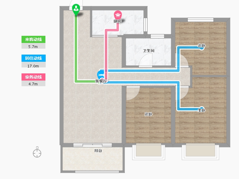 山西省-太原市-汾河明珠-87.00-户型库-动静线