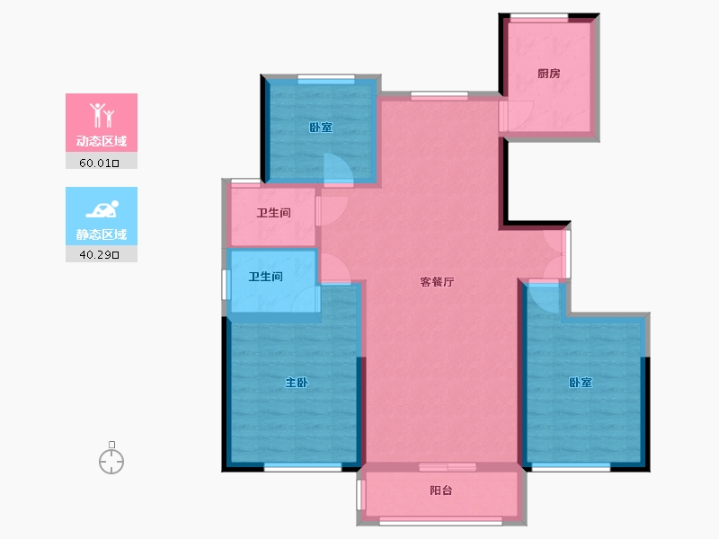 甘肃省-白银市-会州府-98.63-户型库-动静分区