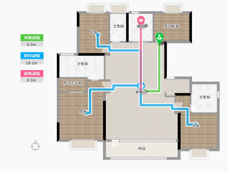 江苏省-南京市-大成汇文府-173.42-户型库-动静线