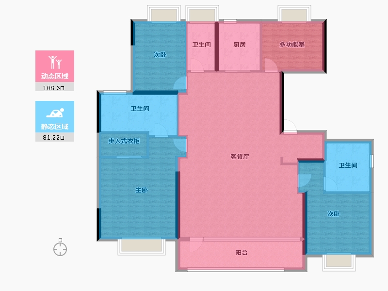 江苏省-南京市-大成汇文府-173.42-户型库-动静分区