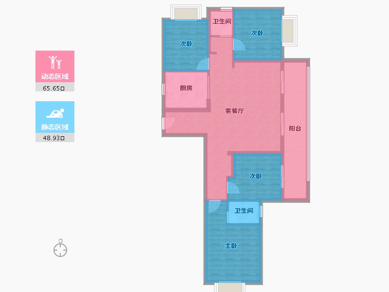 云南省-昆明市-建投学府-102.56-户型库-动静分区