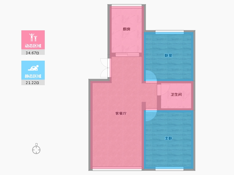 山东省-烟台市-碧海金滩-49.14-户型库-动静分区