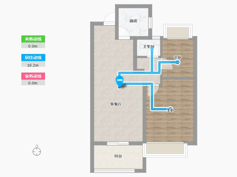 云南省-昆明市-绿地东海岸滇峰-57.96-户型库-动静线