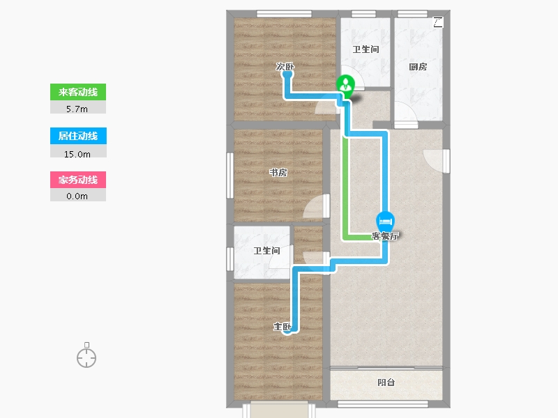 山西省-大同市-学林壹号-84.32-户型库-动静线