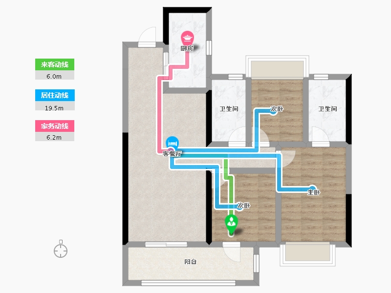 湖北省-武汉市-景瑞未来悦-81.35-户型库-动静线