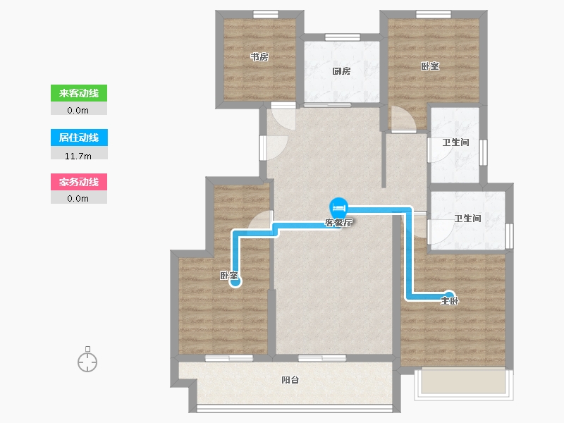 浙江省-丽水市-君悦府-96.07-户型库-动静线