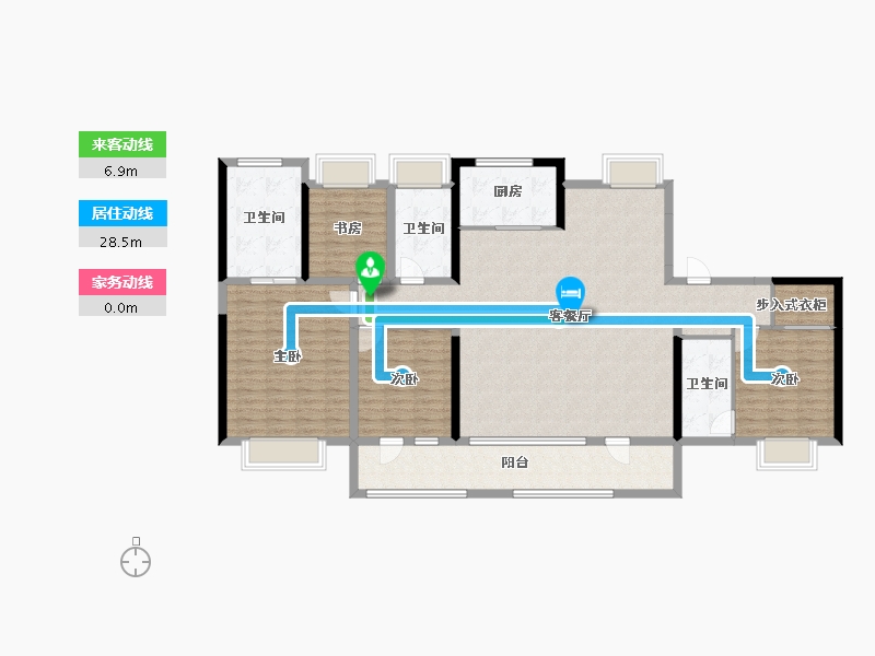 江苏省-南京市-金基璟樾府-158.16-户型库-动静线