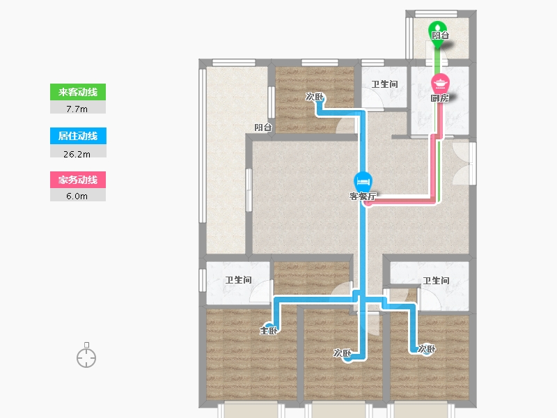 云南省-昆明市-绿地东海岸滇峰-102.40-户型库-动静线