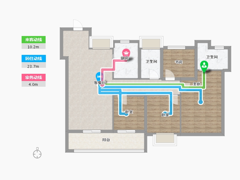 广东省-广州市-保利明玥湖光-99.99-户型库-动静线