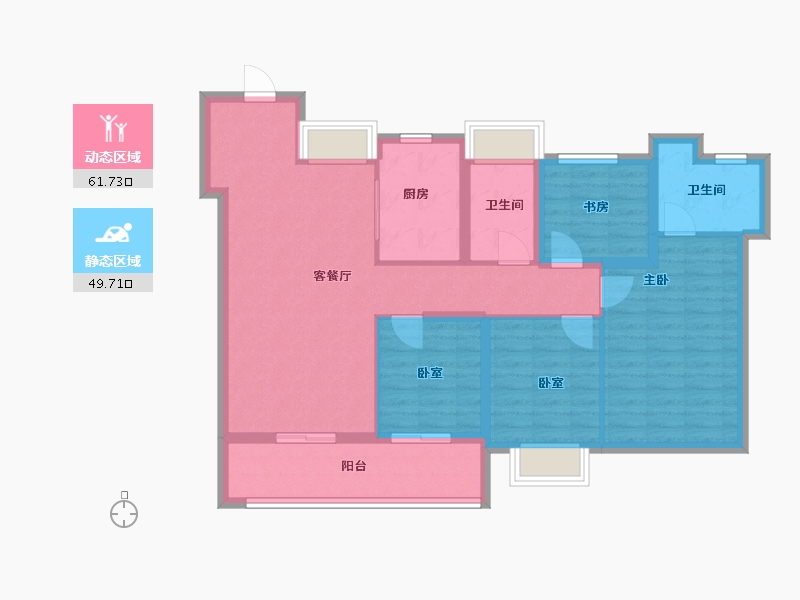 广东省-广州市-保利明玥湖光-99.99-户型库-动静分区