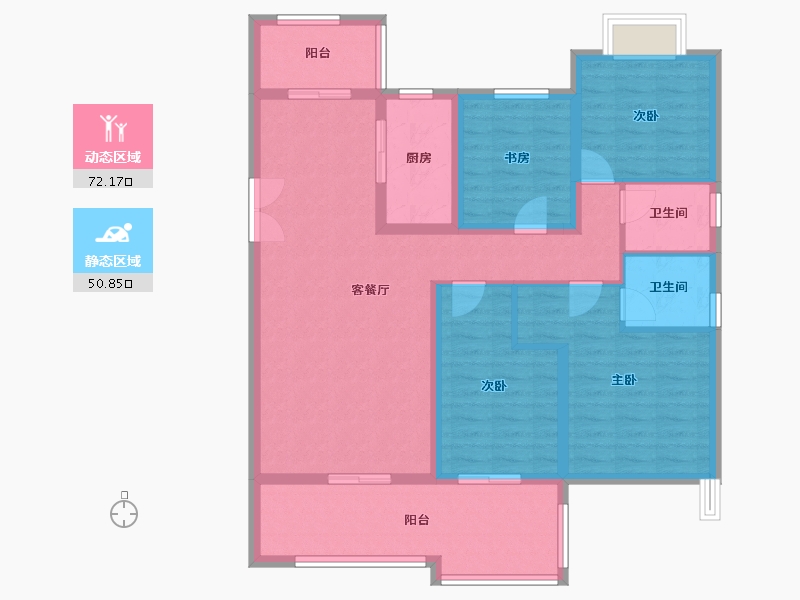 云南省-昆明市-绿地东海岸滇峰-110.00-户型库-动静分区