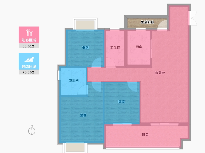 江西省-上饶市-上饶东投南昌城投学仕府-95.00-户型库-动静分区