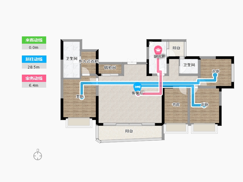 四川省-成都市-天府公园未来城-122.98-户型库-动静线