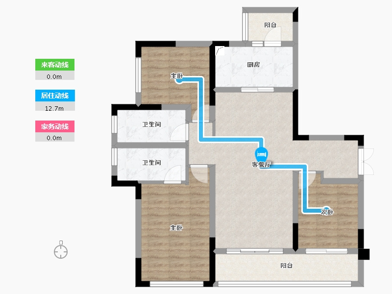 四川省-成都市-中国铁建新川樾-94.47-户型库-动静线