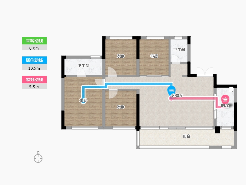 四川省-成都市-新希望锦粼湖院-101.81-户型库-动静线