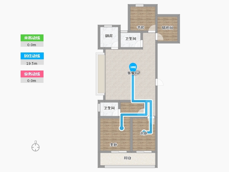 浙江省-杭州市-融悦天辰府-97.54-户型库-动静线