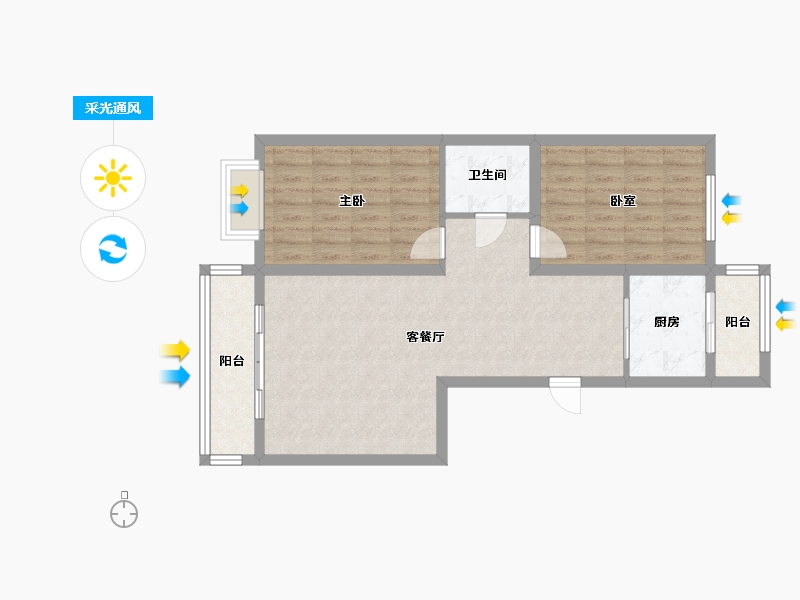 甘肃省-定西市-九方嘉苑-78.39-户型库-采光通风