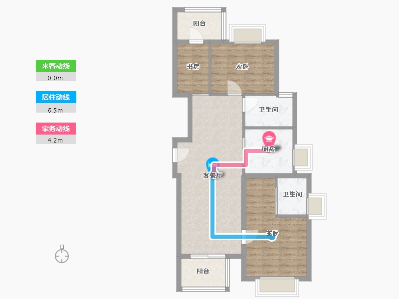 上海-上海市-天安1号-79.20-户型库-动静线