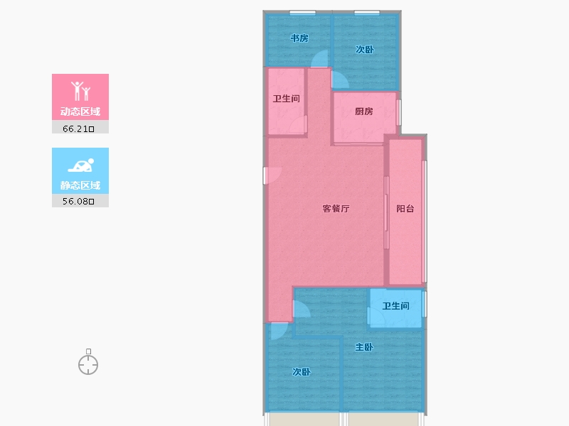 浙江省-杭州市-中骏鼎湖未来云城-111.77-户型库-动静分区