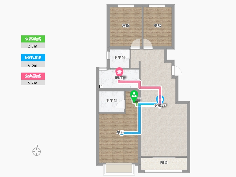 山西省-大同市-学林壹号-83.06-户型库-动静线