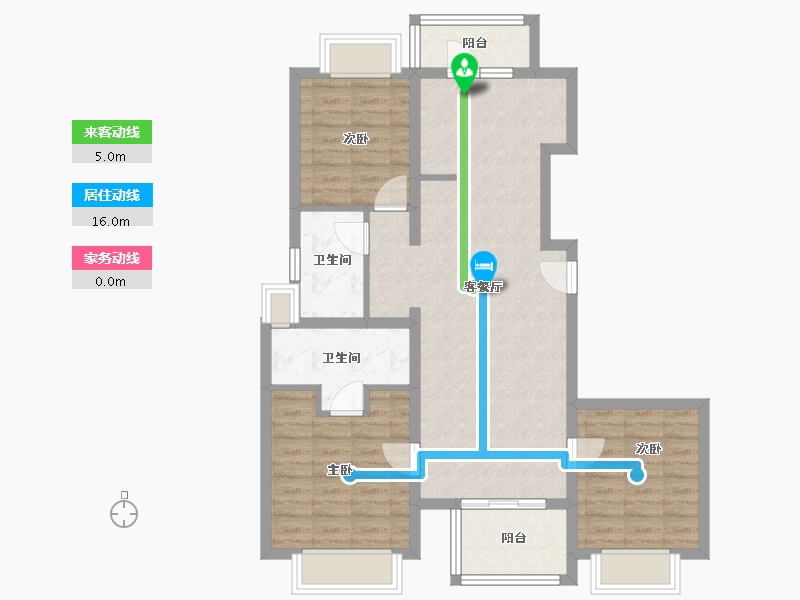 上海-上海市-天安1号-87.19-户型库-动静线