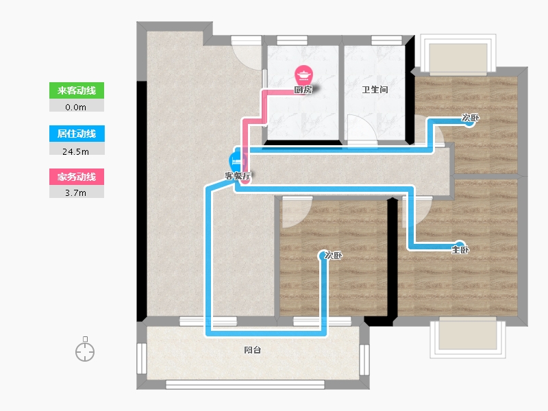 江西省-南昌市-赣电东方城-71.20-户型库-动静线