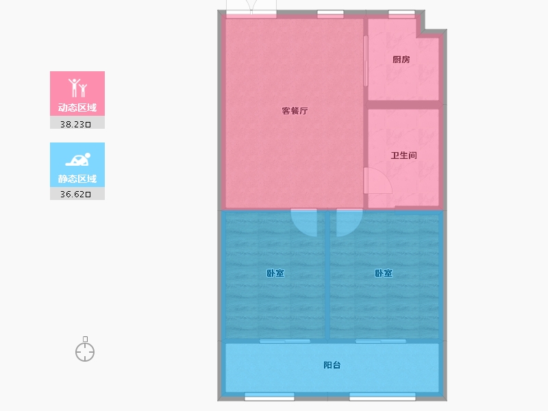 江苏省-扬州市-玖龙湖医养健康城-68.46-户型库-动静分区