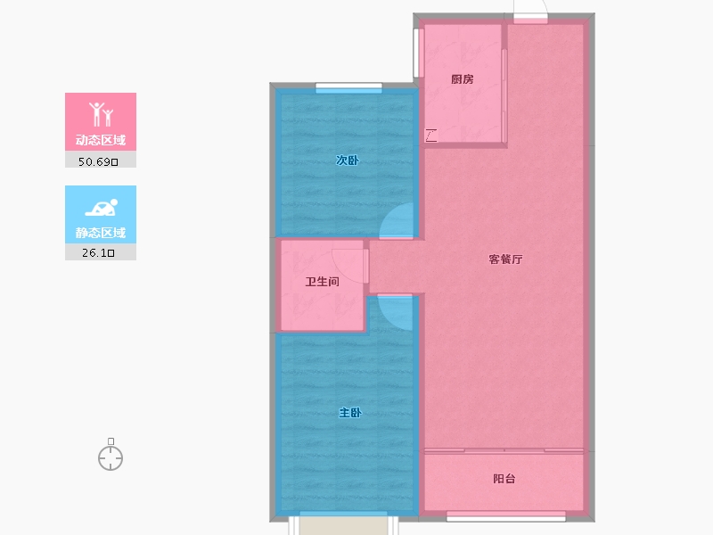 山西省-大同市-学林壹号-69.49-户型库-动静分区