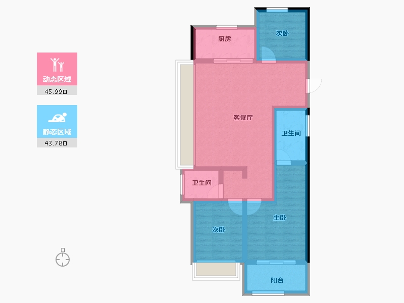 浙江省-杭州市-中建潮阅尚境-79.15-户型库-动静分区