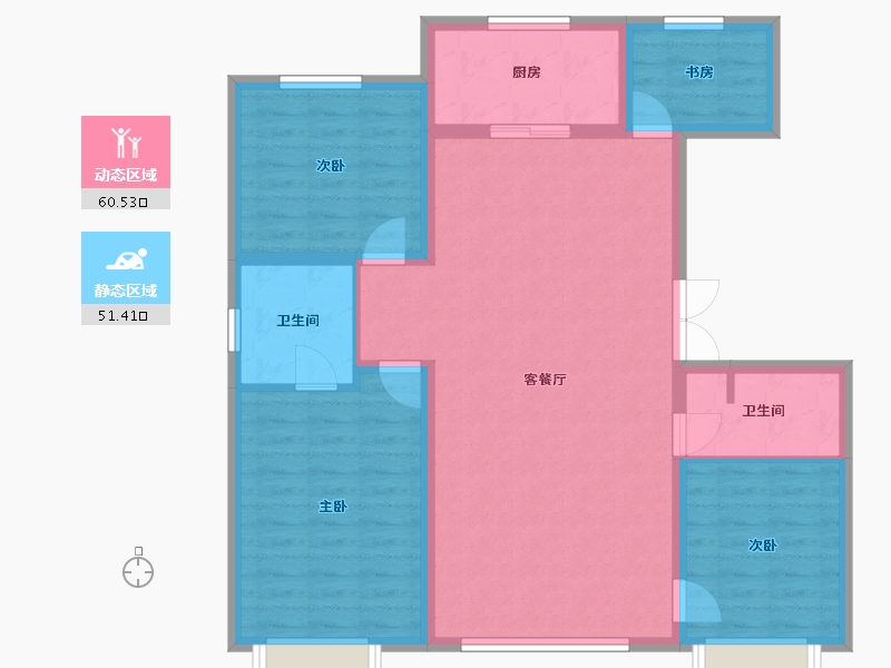 河北省-承德市-海德华府-101.08-户型库-动静分区