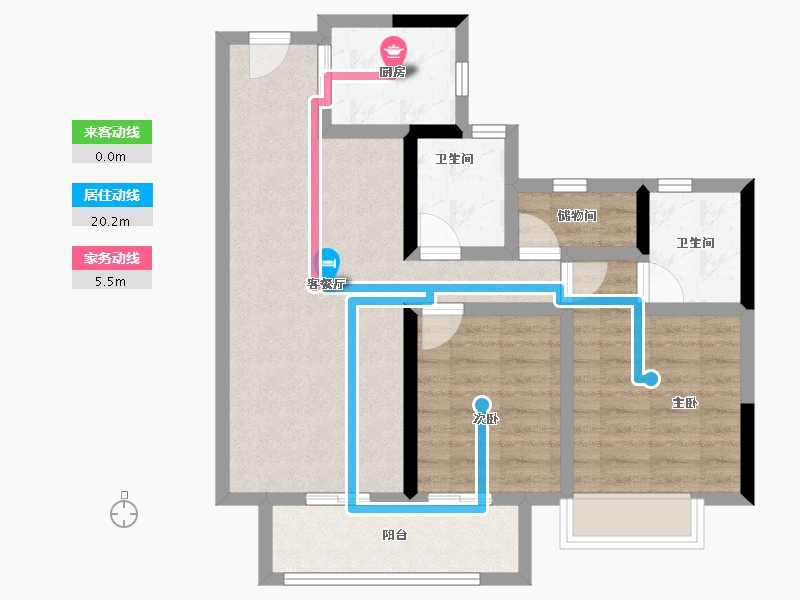 浙江省-杭州市-越秀·星颂府-73.15-户型库-动静线