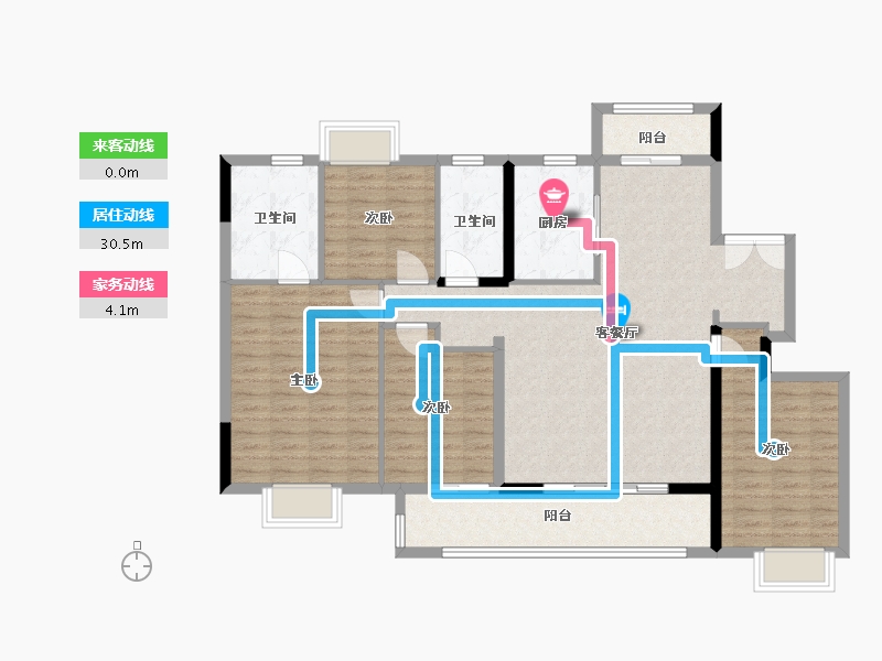 江西省-南昌市-赣电东方城-120.00-户型库-动静线