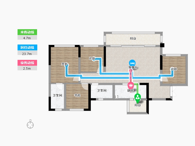 四川省-成都市-中国铁建新川樾-102.75-户型库-动静线