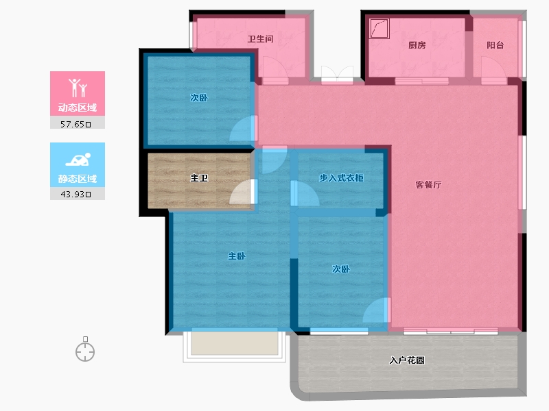 四川省-成都市-天府公园未来城-107.98-户型库-动静分区