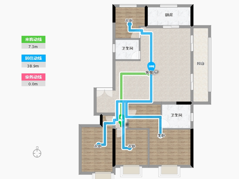 江西省-南昌市-赣电东方城-122.40-户型库-动静线