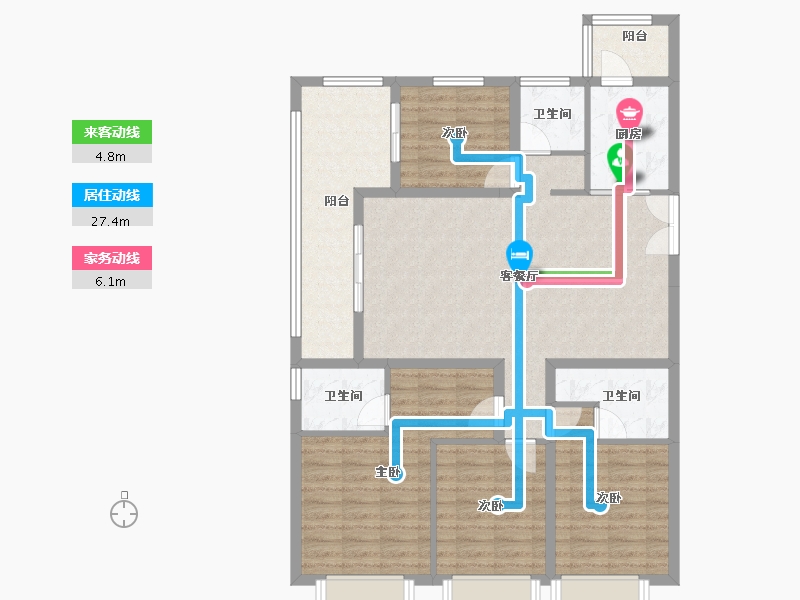 云南省-昆明市-绿地东海岸滇峰-109.71-户型库-动静线