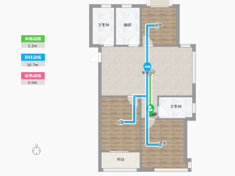 江苏省-常州市-逸兴聚缘公寓-81.50-户型库-动静线