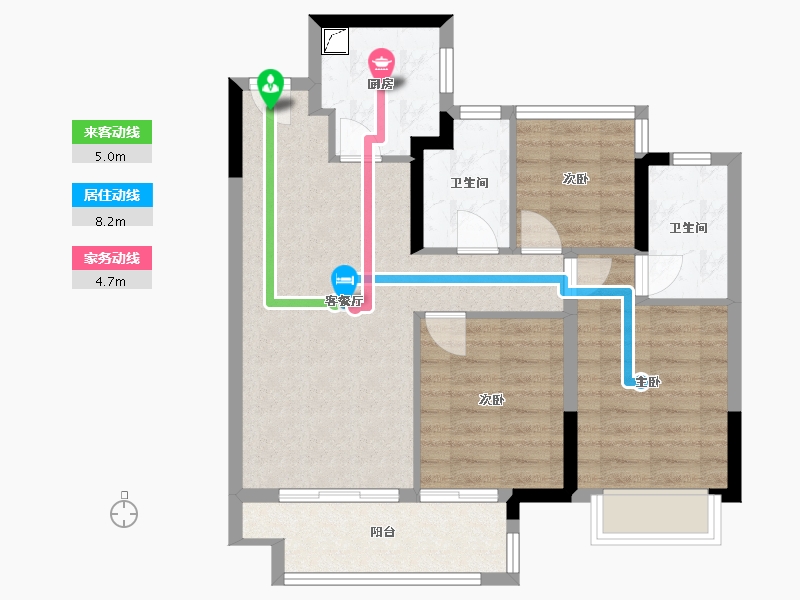 安徽省-合肥市-联发君悦风华-74.13-户型库-动静线