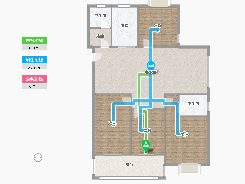 江苏省-常州市-逸兴聚缘公寓-132.04-户型库-动静线