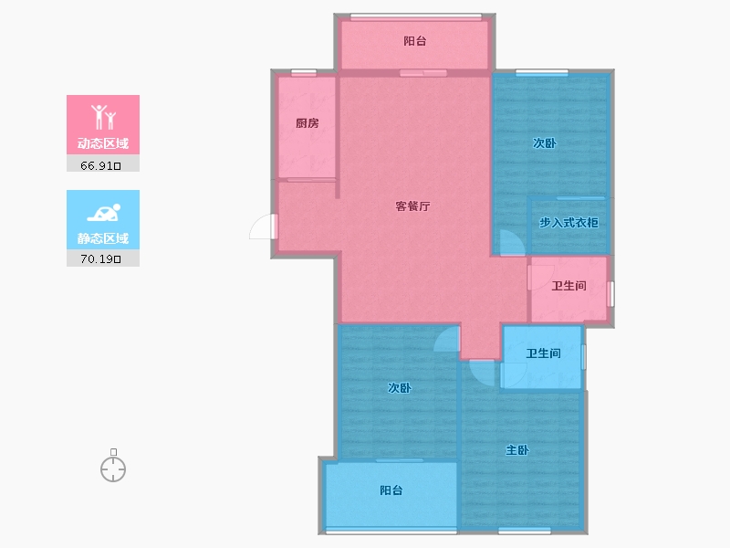 江西省-上饶市-龙华凤凰城-126.17-户型库-动静分区