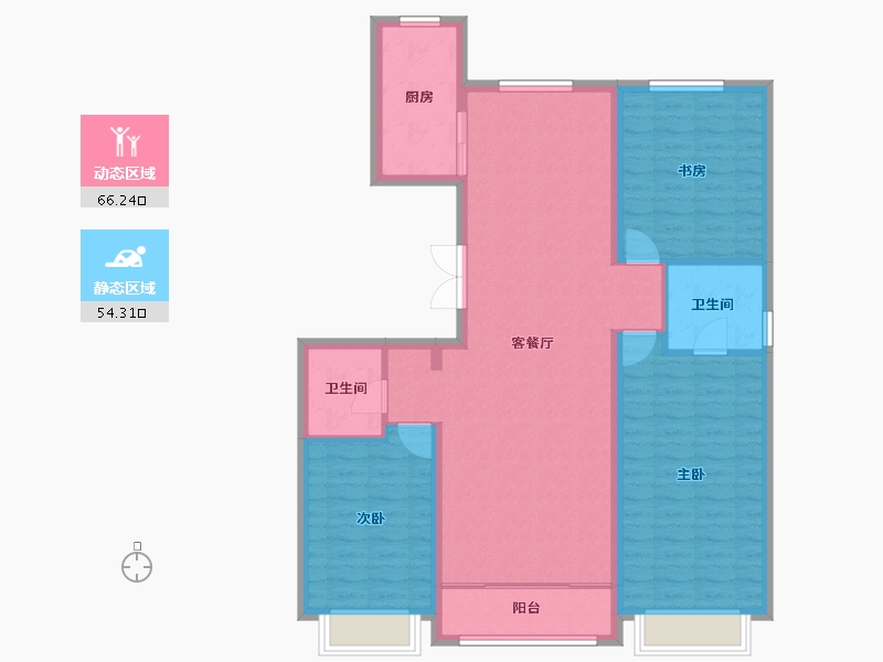 山西省-大同市-学林壹号-109.52-户型库-动静分区