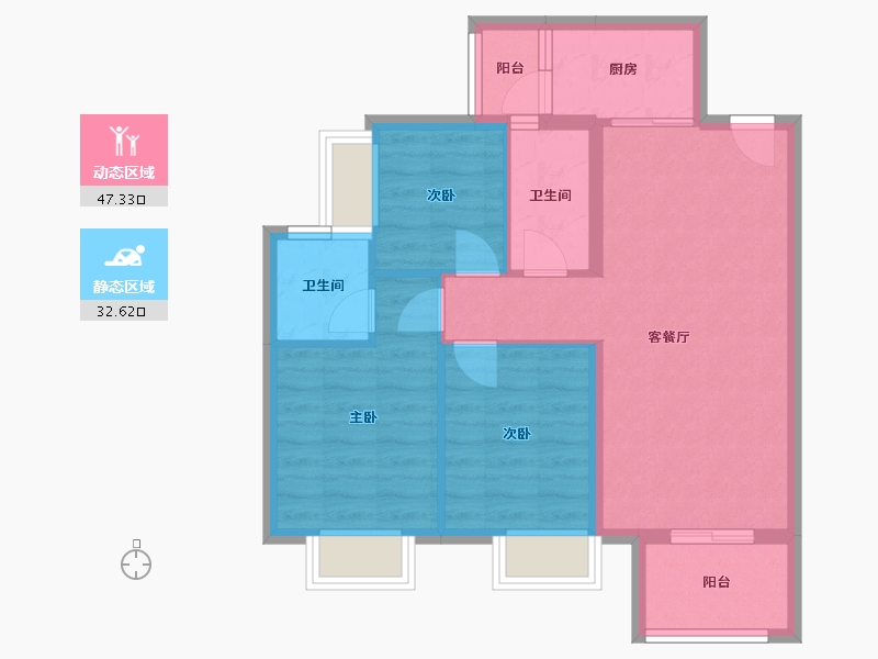 广西壮族自治区-柳州市-君悦天御-76.00-户型库-动静分区