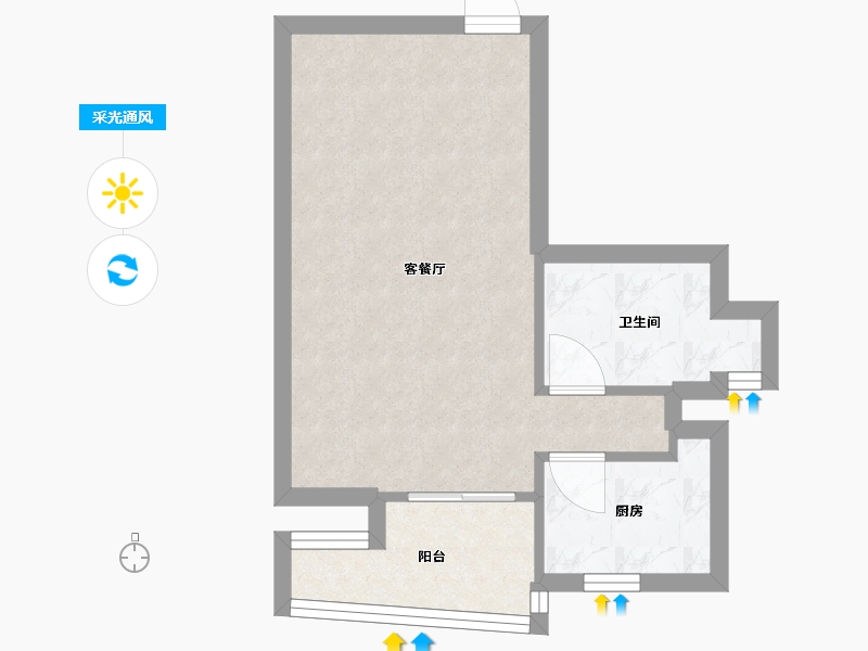 广东省-广州市-金地荔湖城-37.48-户型库-采光通风