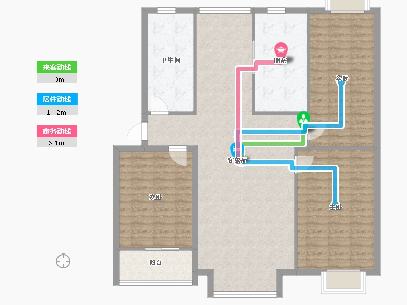 山东省-东营市-新胜家园-117.91-户型库-动静线