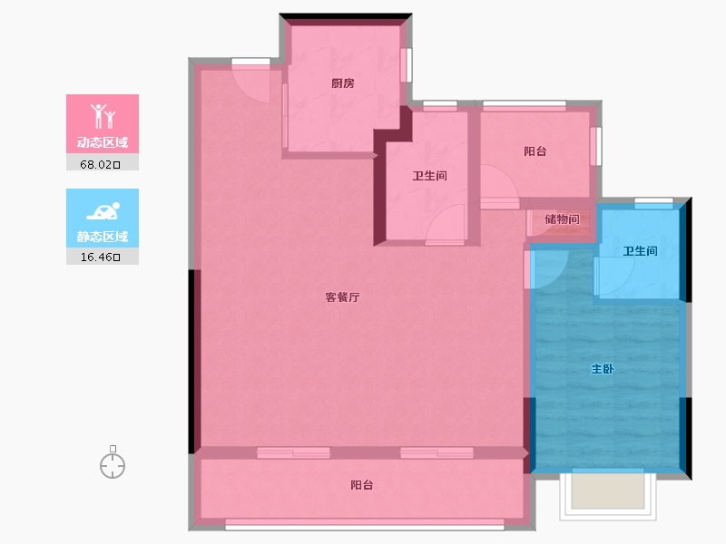 安徽省-合肥市-光合森林-75.22-户型库-动静分区