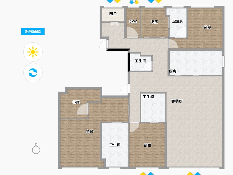 重庆-重庆市-甬江一品-264.00-户型库-采光通风